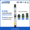 Fabricants de pompes de forage submersibles Mastra 6 pouces Pompe à eau submersible solaire R150-FS AC