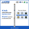 MASTRA 4 pouces 1 HP puits submersible Prix Prix R95-A Pompe submersible pour l'irrigation goutte à goutte