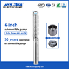 MASTRA 6 pouces All en acier inoxydable Eau potable Pompe submersible 6sp
