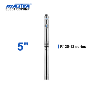 Pompe submersible Mastra 5 pouces - Série R125 Pompe à eau CC à débit nominal de 12 m³ / h