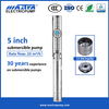 MASTRA 5 pouces Fullless en acier inoxydable Pompe à eau solaire 5SP25 Pompe à eau électrique submersible
