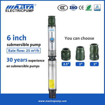 Fabricants de pompes de forage submersibles Mastra 6 pouces R150-FS meilleure pompe submersible pour puits profond