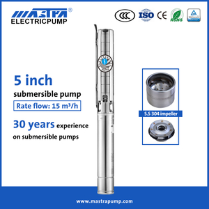 Mastra 5 pouces en acier inoxydable puits profond pompe submersible fournisseurs 5SP pompe à eau d'irrigation submersible
