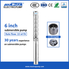 MASTRA 6 pouces All en acier inoxydable Pompe d'irrigation 6sp15 Prix de pompe à eau Kenya