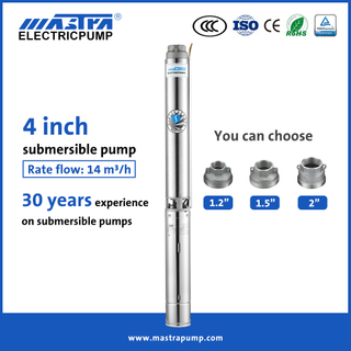 Pompes à eau submersibles Mastra 4 pouces pour fontaines Prix de la pompe submersible de forage R95-ST