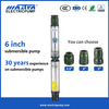 Fabricants de pompes à eau submersibles solaires Mastra 6 pouces AC R150-BS Société de pompes à eau solaires