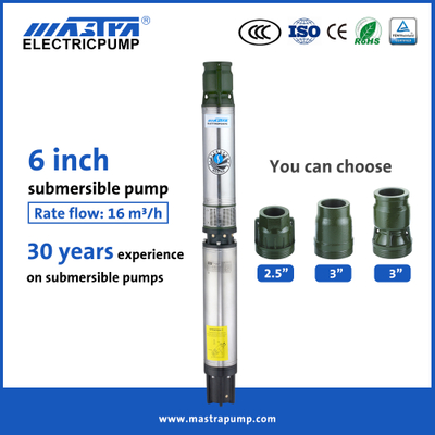 Fournisseur de pompe de puits submersible Mastra 6 pouces pompe submersible amazon R150-CS